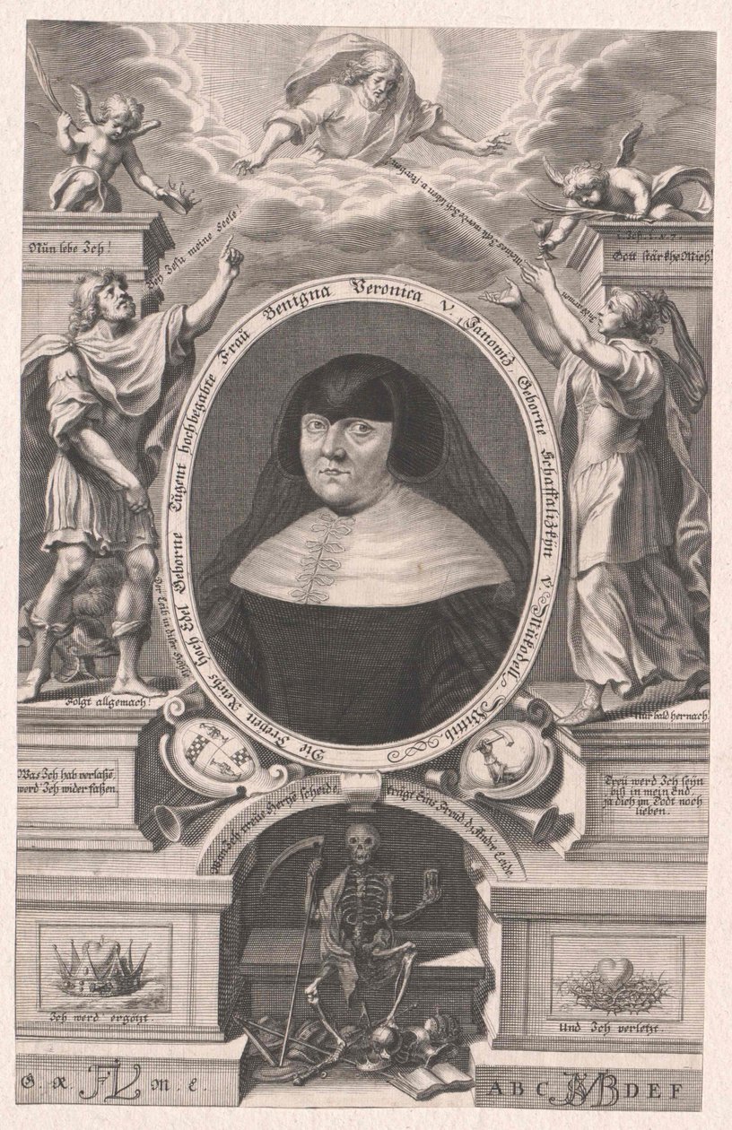 Benigna Veronica Schaffalizky von Mukodell (prent) door Bartholomäus Kilian