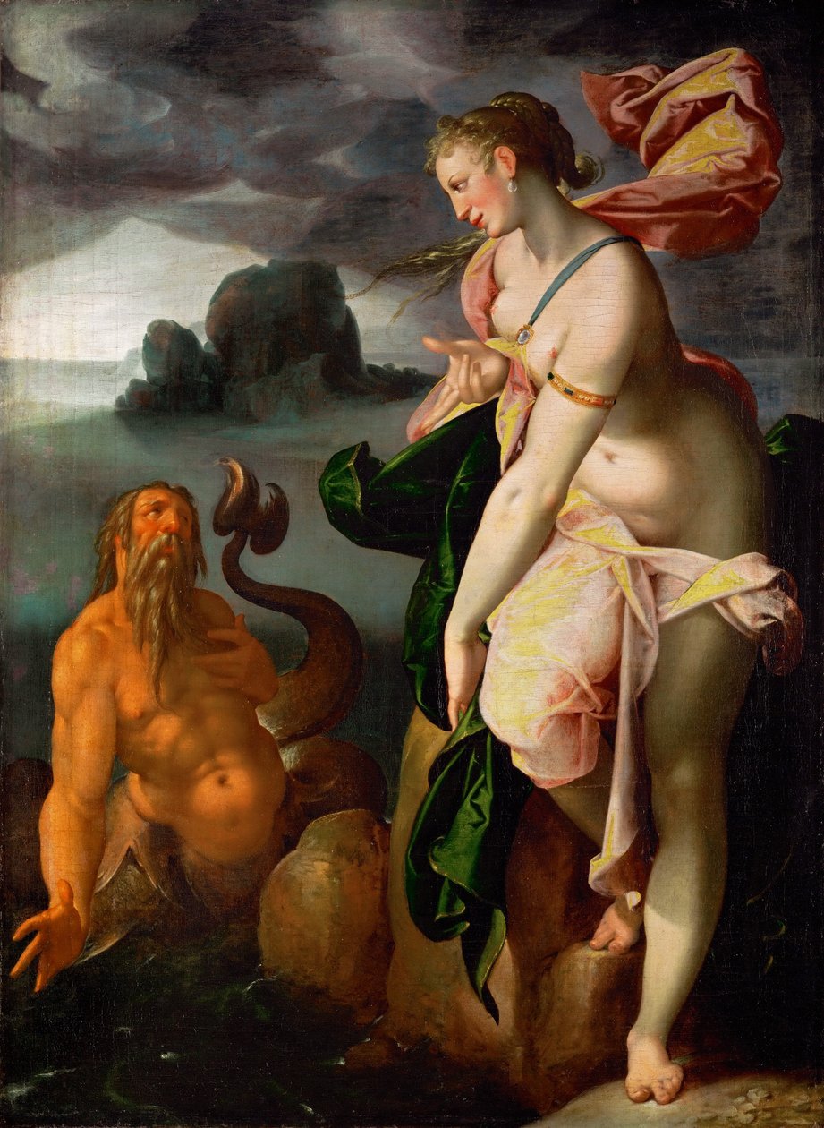 Scylla en Glaucus, ca. 1580-1582 door Bartholomaeus Spranger