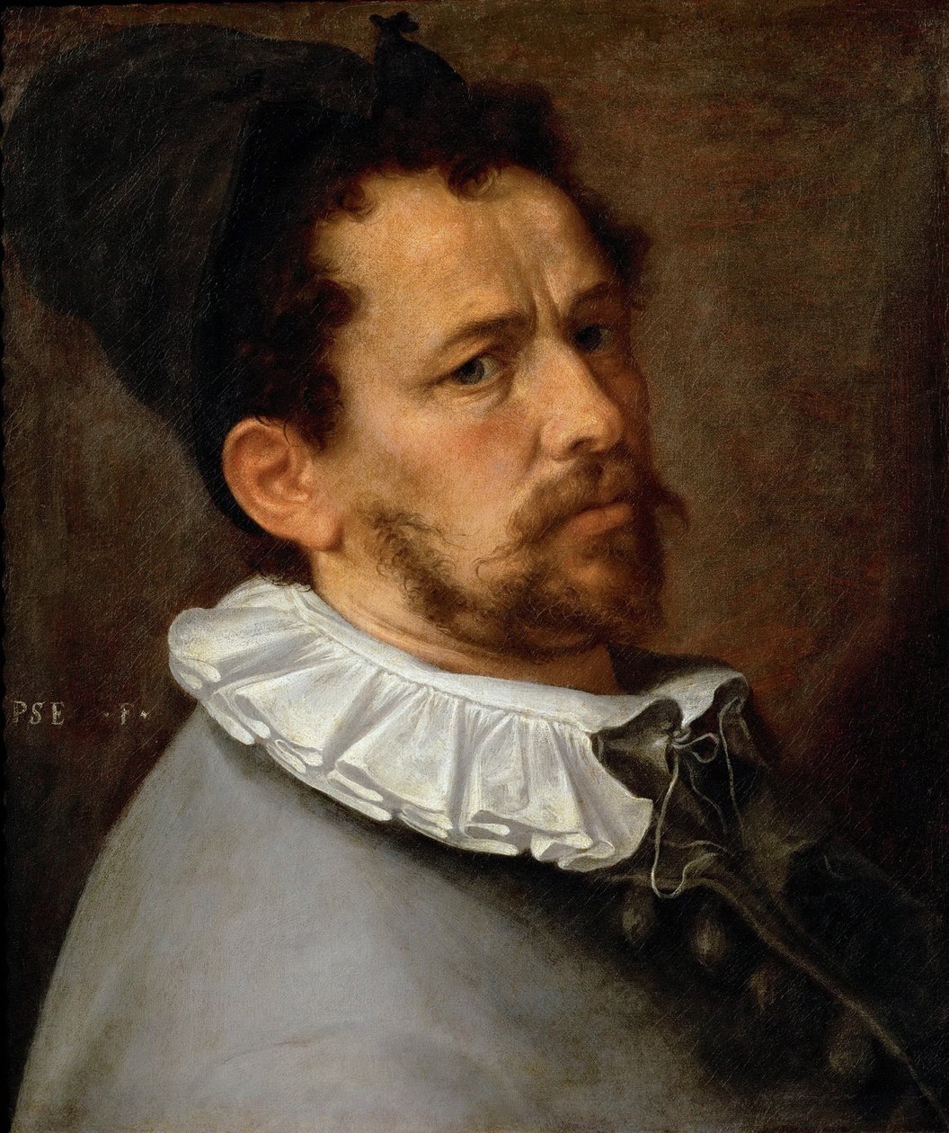 Zelfportret, ca 1580-1585 door Bartholomaeus Spranger