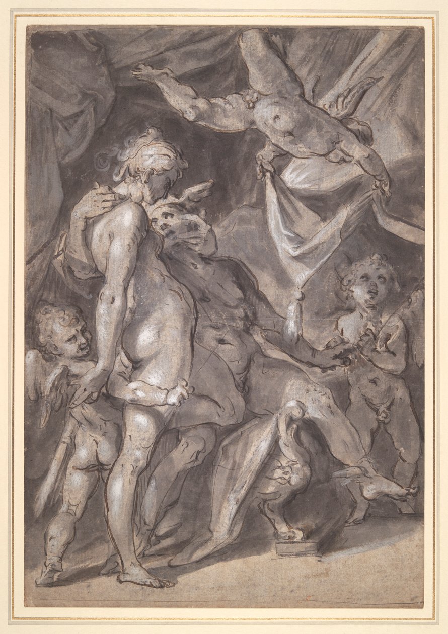 Venus en Mercurius door Bartholomaeus Spranger
