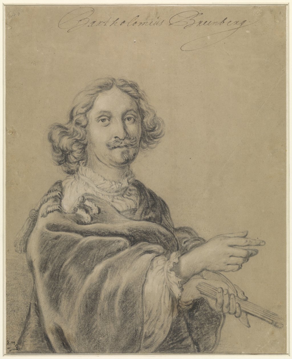Portret van Bartholomeus Breenbergh door Bartholomeus Breenbergh (possibly)