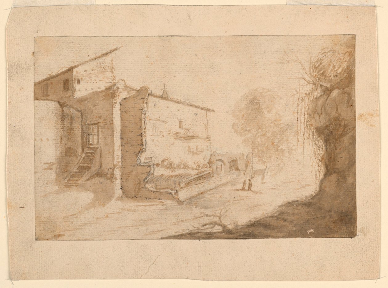Italiaans Dorp door Bartholomeus Breenbergh