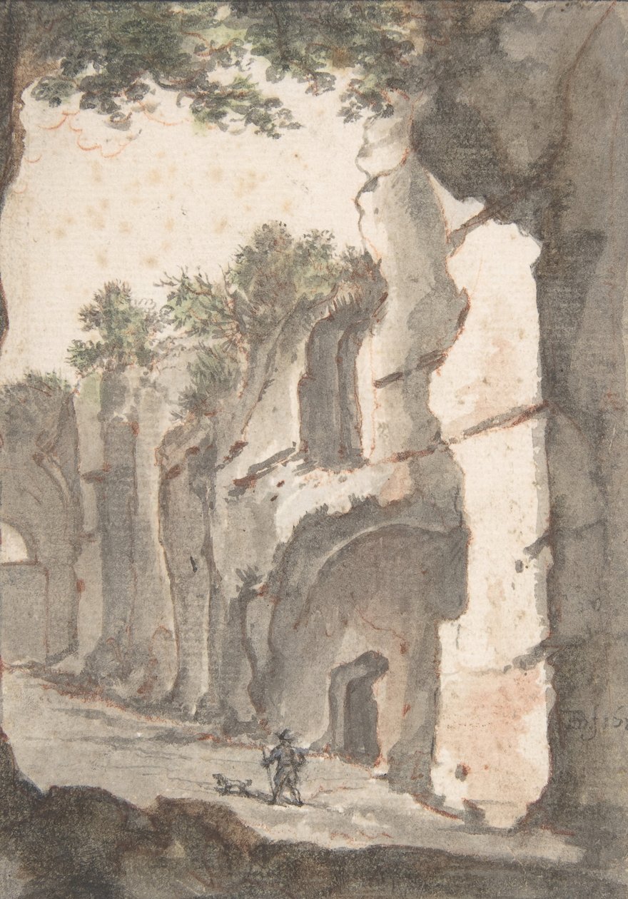 Romeins uitzicht, vroege 17e eeuw door Bartholomeus Breenbergh