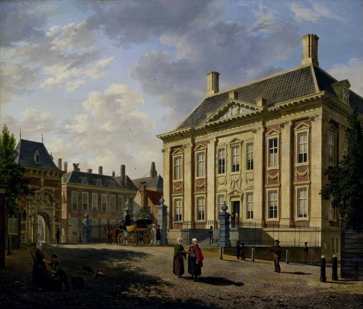 Het Mauritshuis in Den Haag door Bartholomeus Johannes van Hove