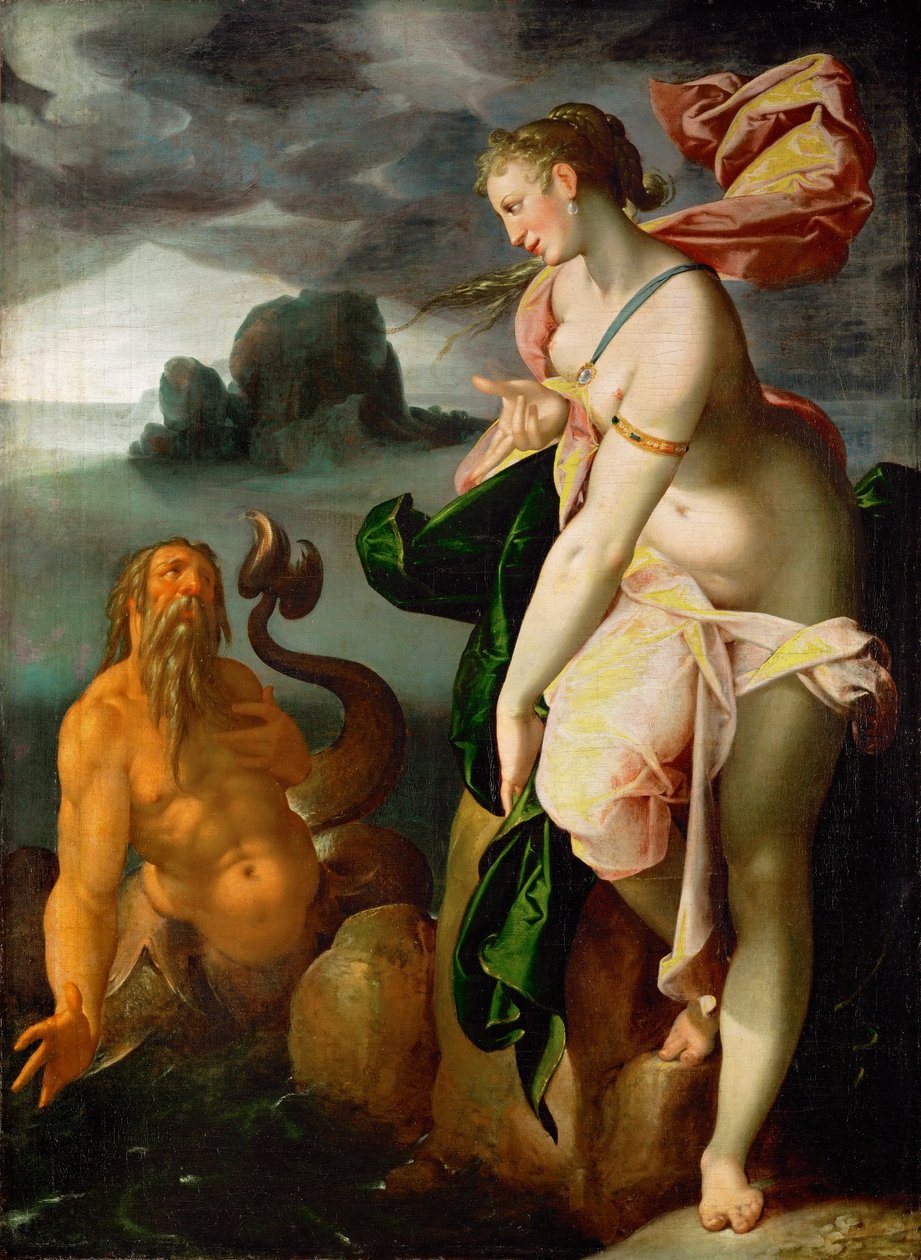 Glaucus en Scylla door Bartholomeus Spranger