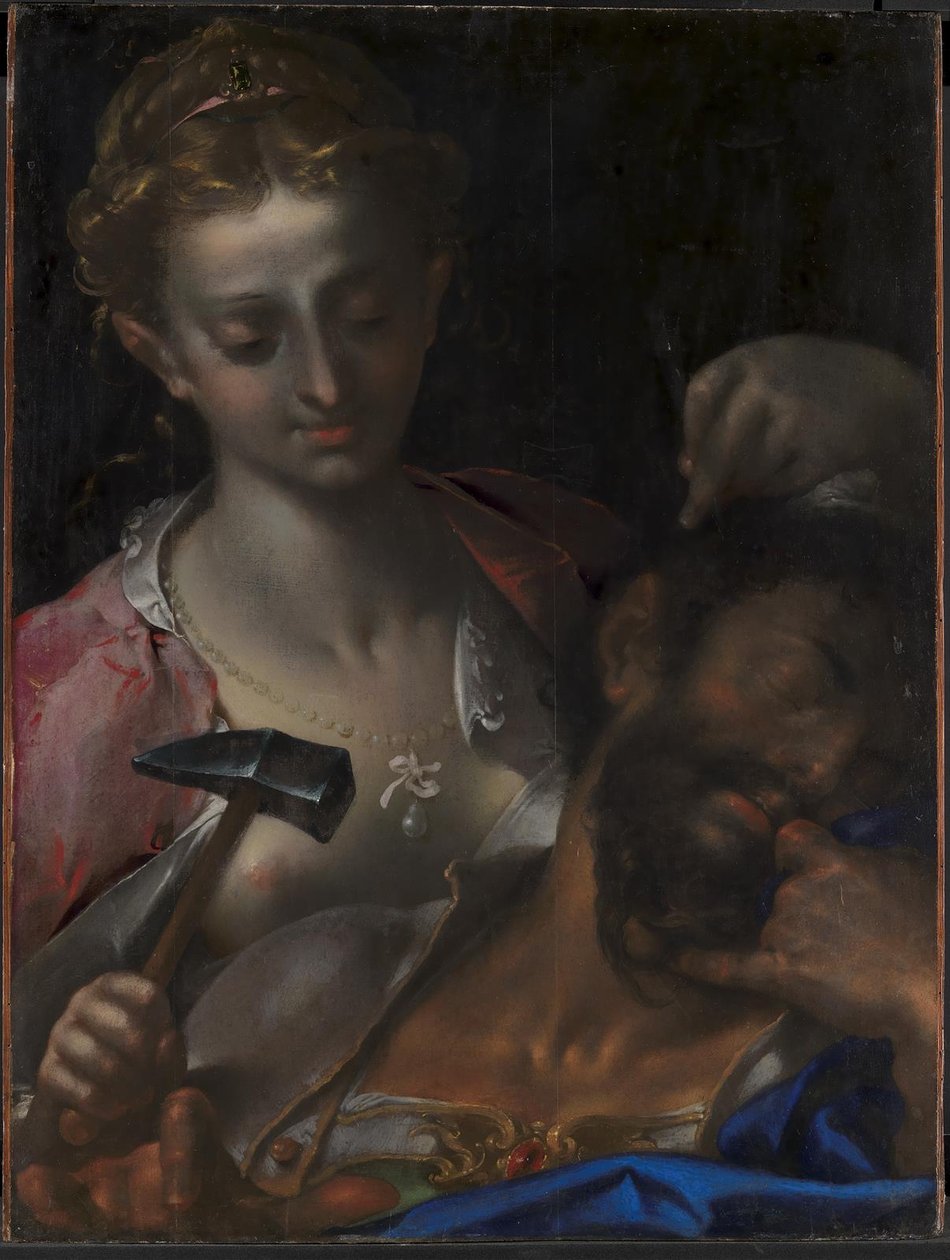 Jael doodt Sisera door Bartholomeus Spranger