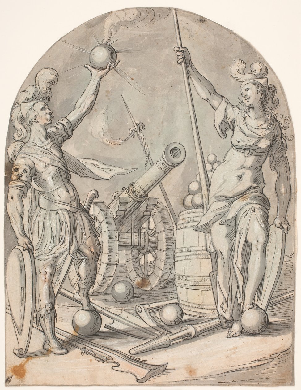 Mars en Bellona door Bartholomeus Spranger