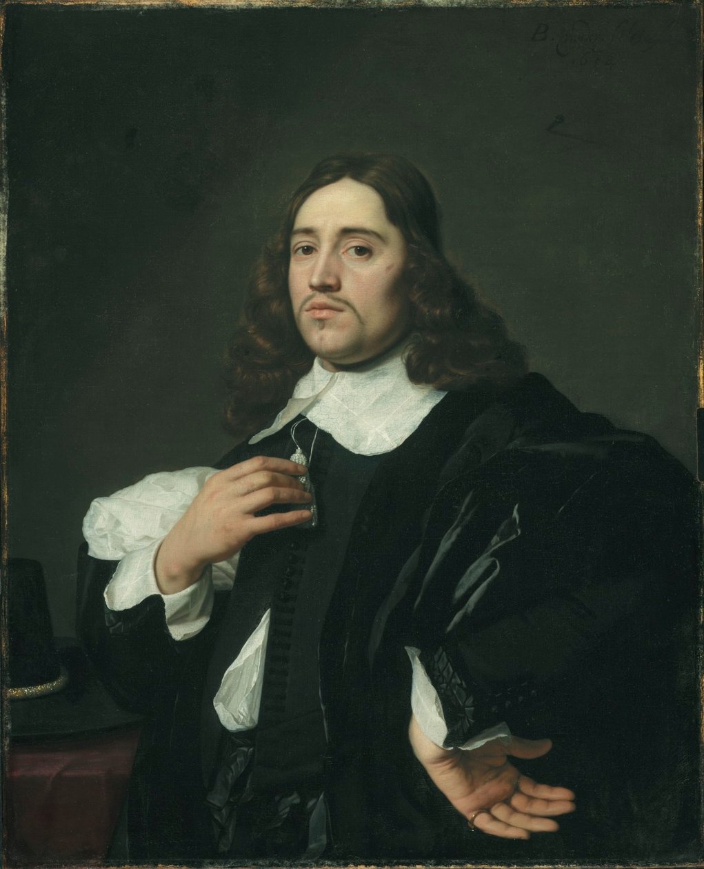 Portret van een man door Bartholomeus van der Helst