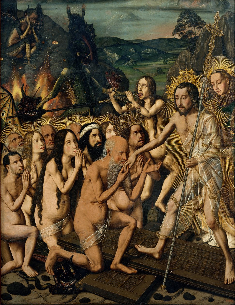 Nederdaling van Christus in de Limbus door Bartolomé Bermejo