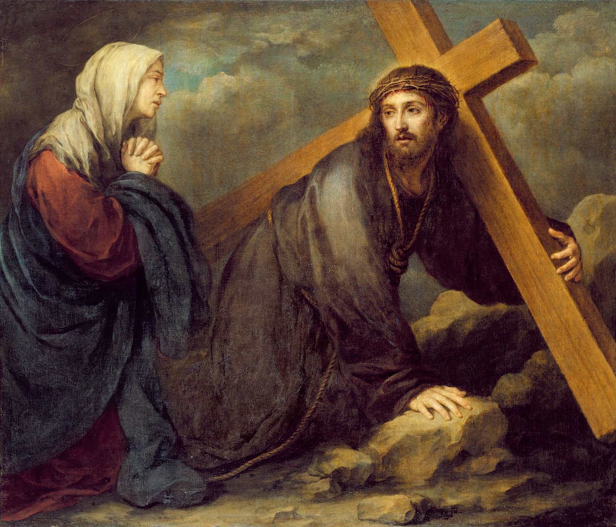 Christus op Golgotha door Bartolomé Esteban Murillo
