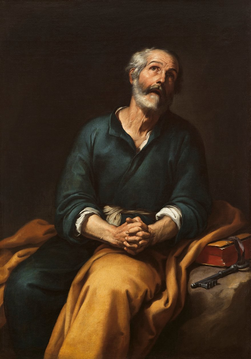 San Pedro in tranen door Bartolomé Esteban Murillo