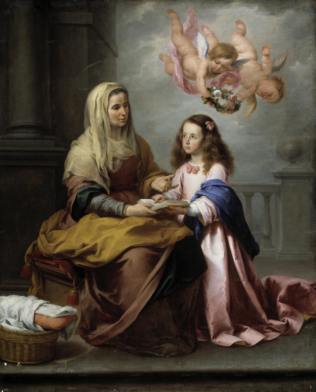 Sint Anna leert de Maagd lezen door Bartolomé Esteban Murillo