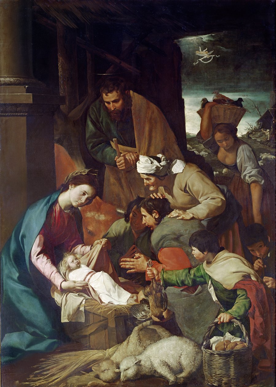 Aanbidding van de Herders, 1630 door Bartolomé Esteban Murillo