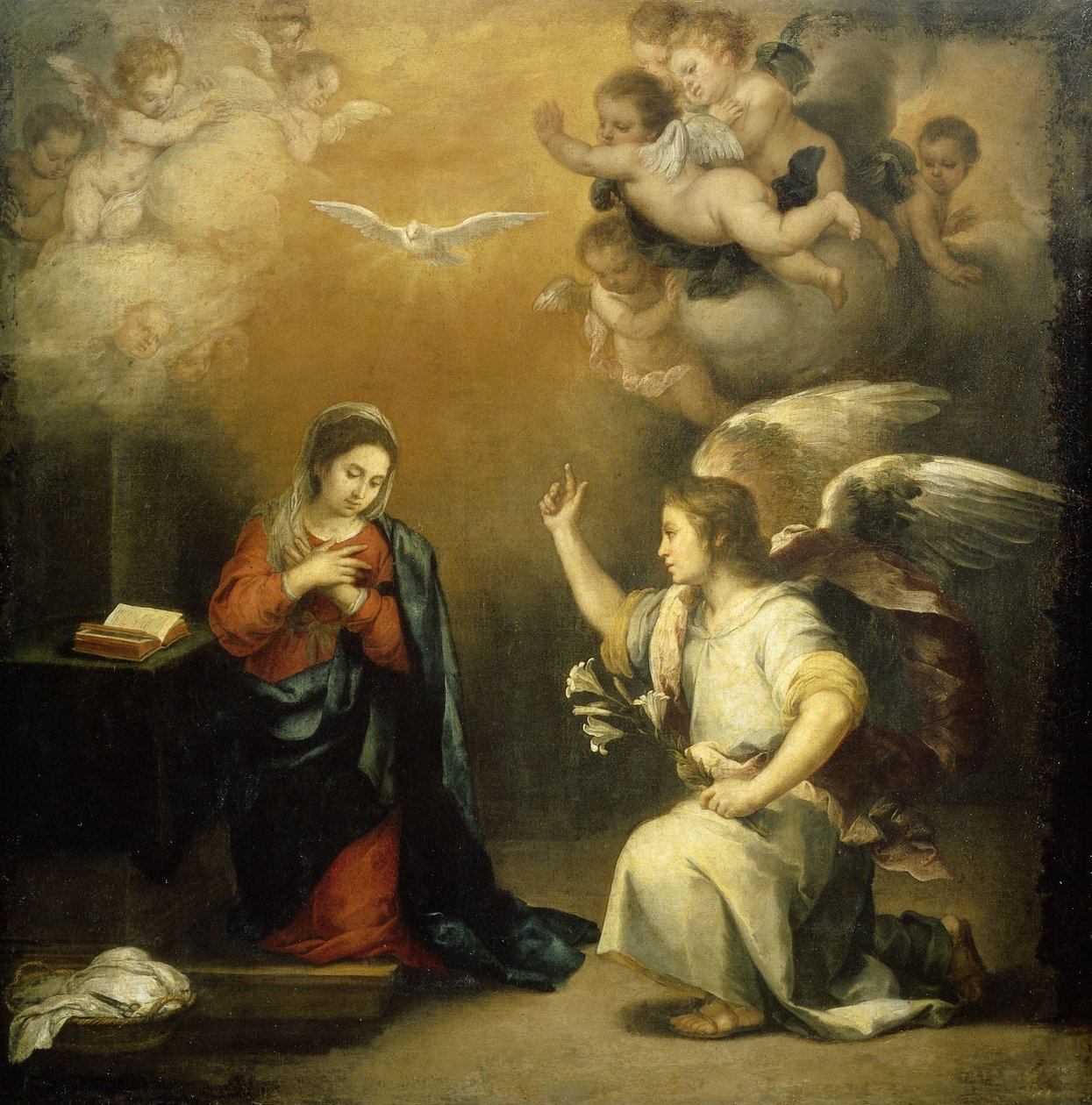 Aankondiging aan de Maagd door Bartolomé Esteban Murillo