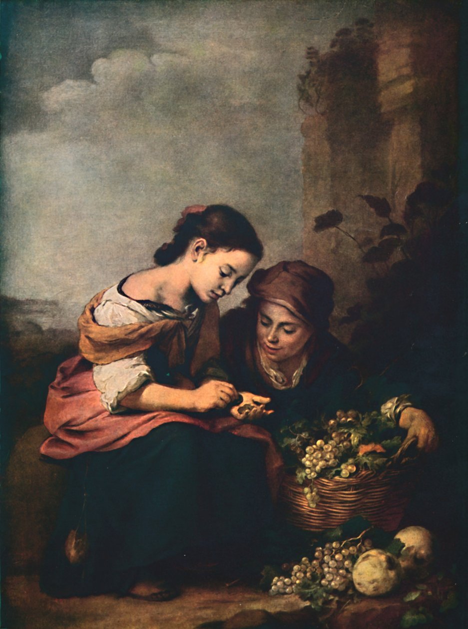 Fruithandelaren die hun Geld Tellen, 1618, 1914 door Bartolomé Esteban Murillo