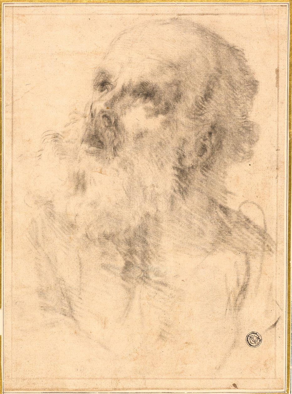 Hoofd van een oude man door Bartolomé Esteban Murillo
