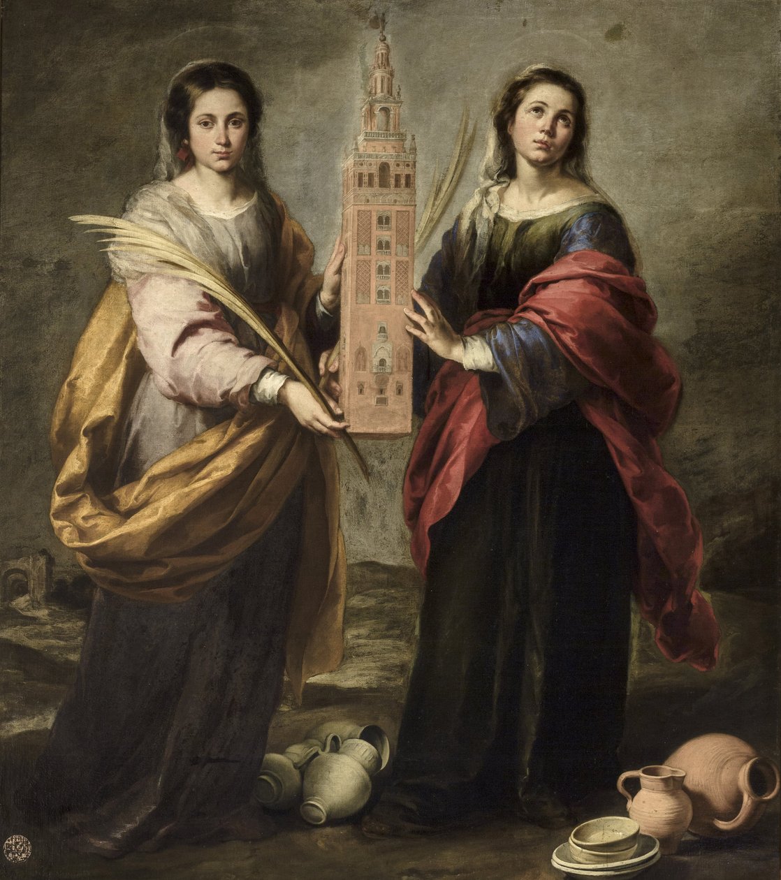 Heiligen Justa en Rufina, ca. 1666 door Bartolomé Esteban Murillo