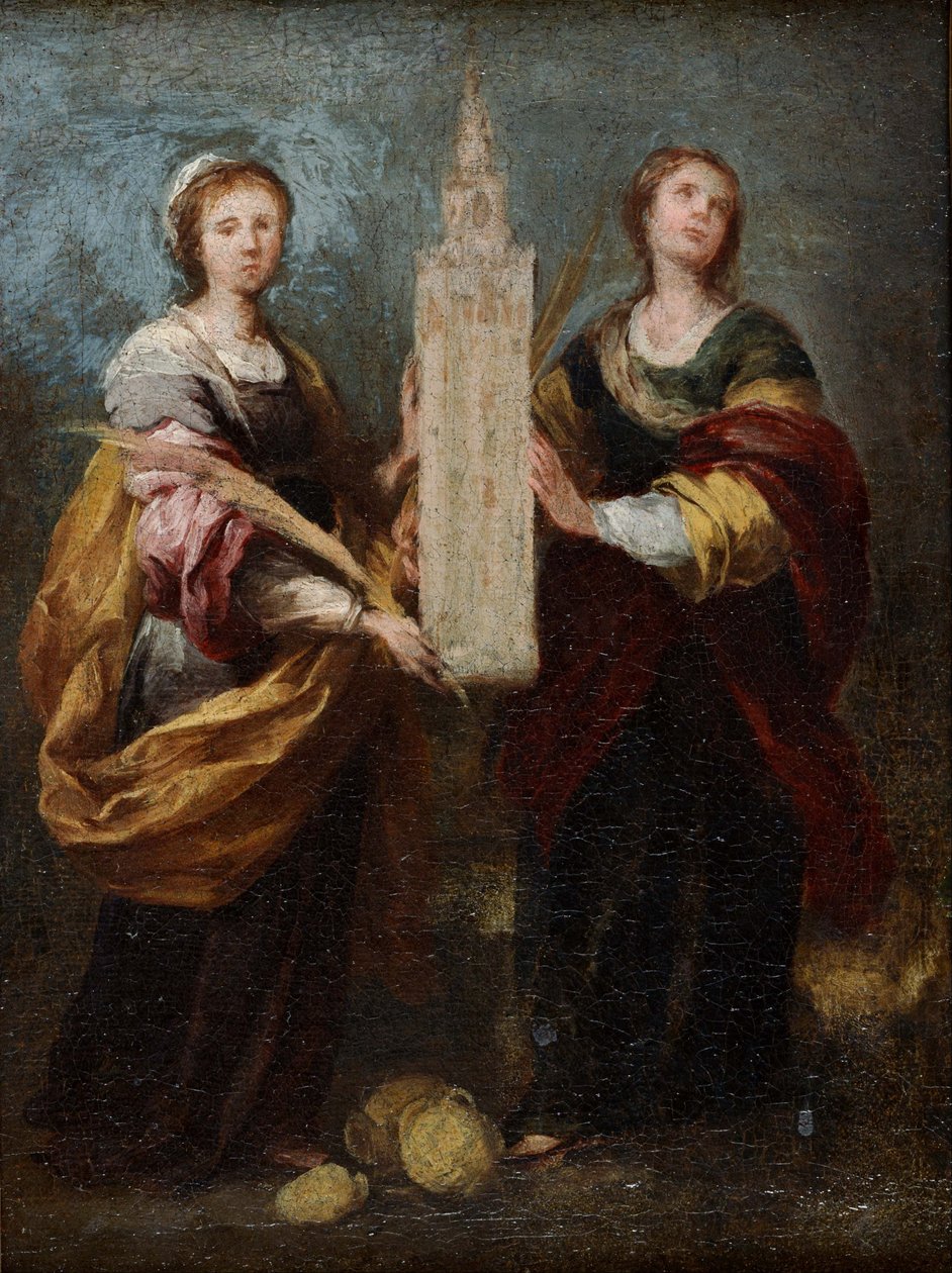 Sint Justa en Sint Rufina door Bartolomé Esteban Murillo