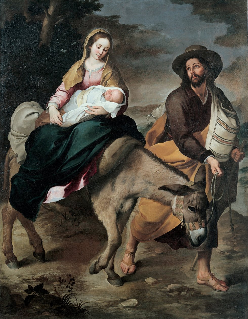 De vlucht naar Egypte door Bartolomé Esteban Murillo