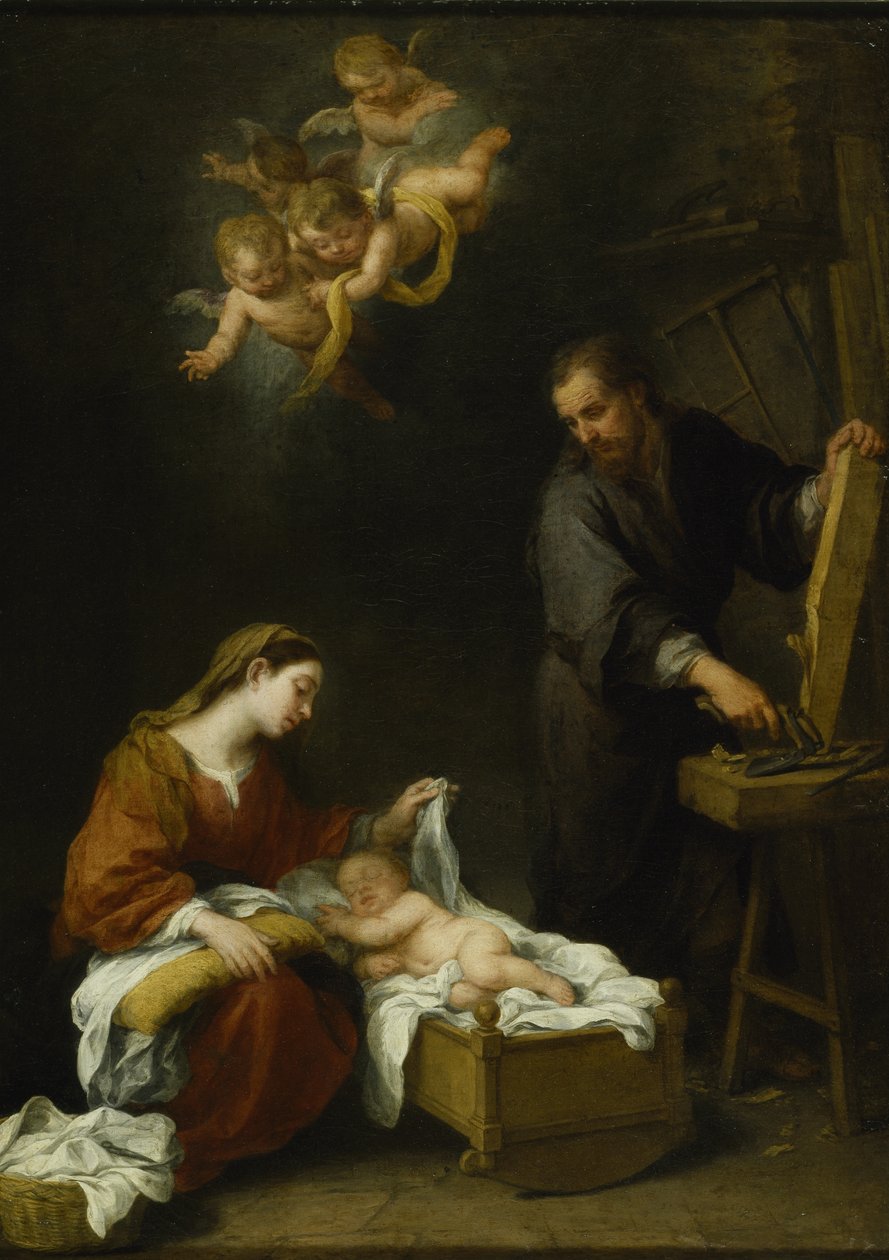 De Heilige Familie door Bartolomé Esteban Murillo