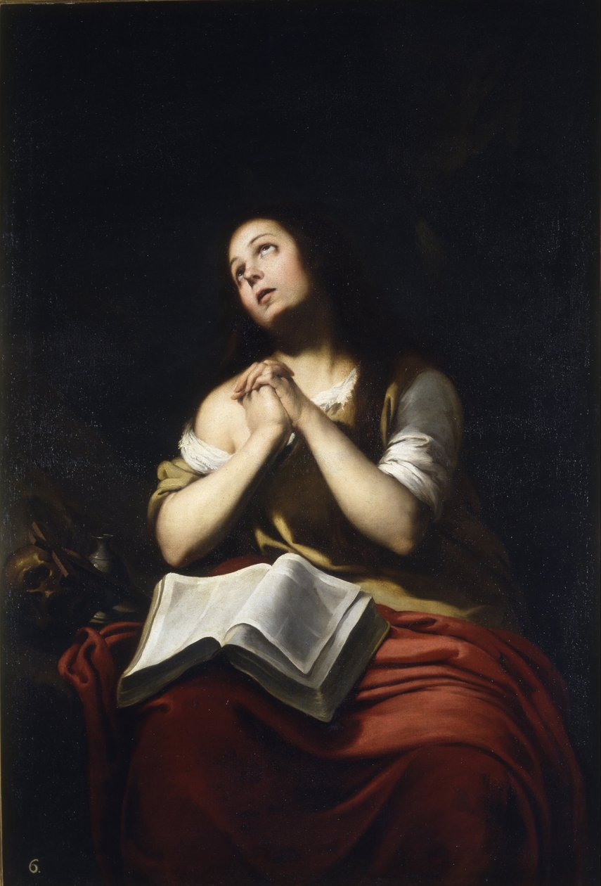 De Berouwvolle Maria Magdalena door Bartolomé Esteban Murillo