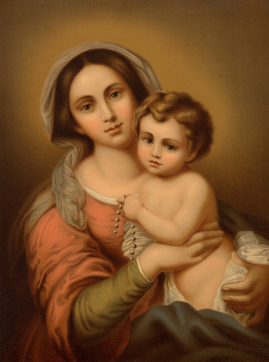 Madonna met het Kind door Bartolome Esteban after Murillo