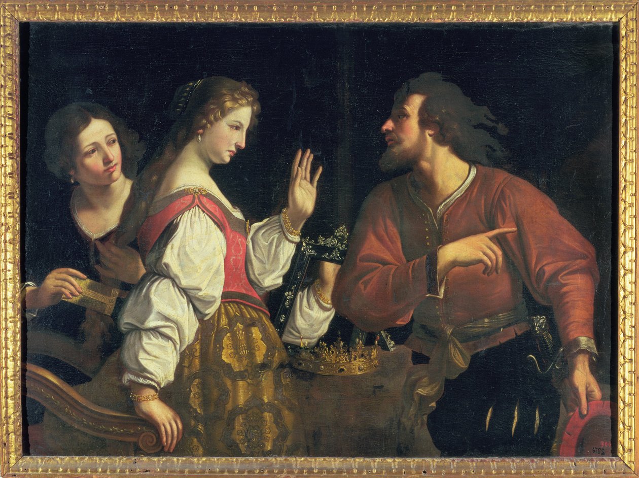 De waarzegger door Bartolomeo Manfredi