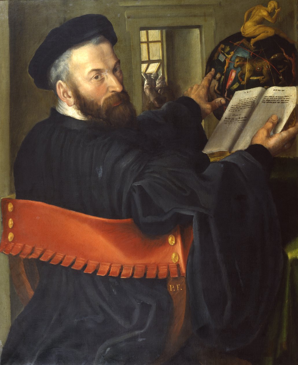 De astroloog, 1550 door Bartolomeo Passarotti