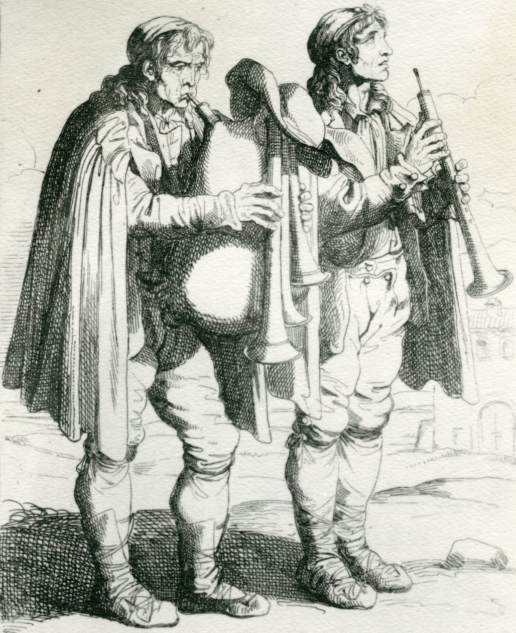 Li Pifferari, 1810 door Bartolomeo Pinelli
