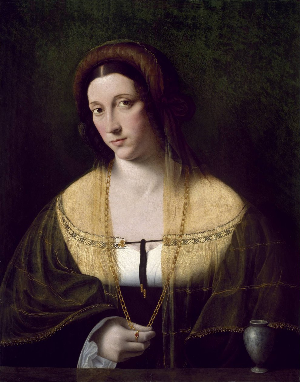 Portret van een Dame door Bartolomeo Veneto