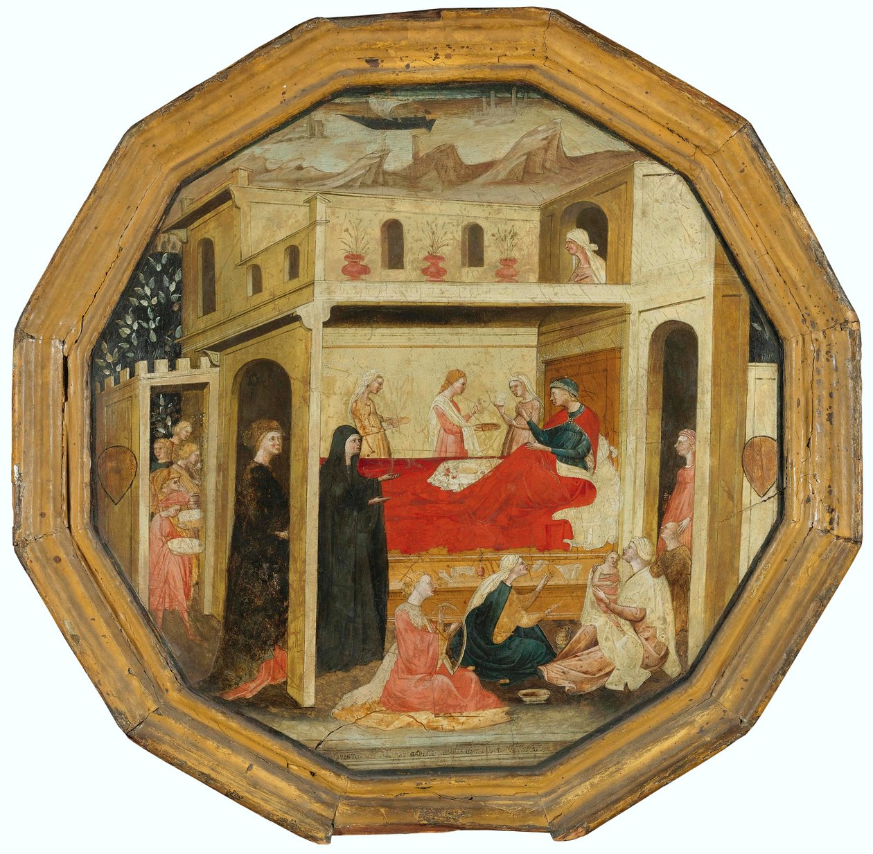 Desco da parto (recto) door Bartolomeo di Fruosino