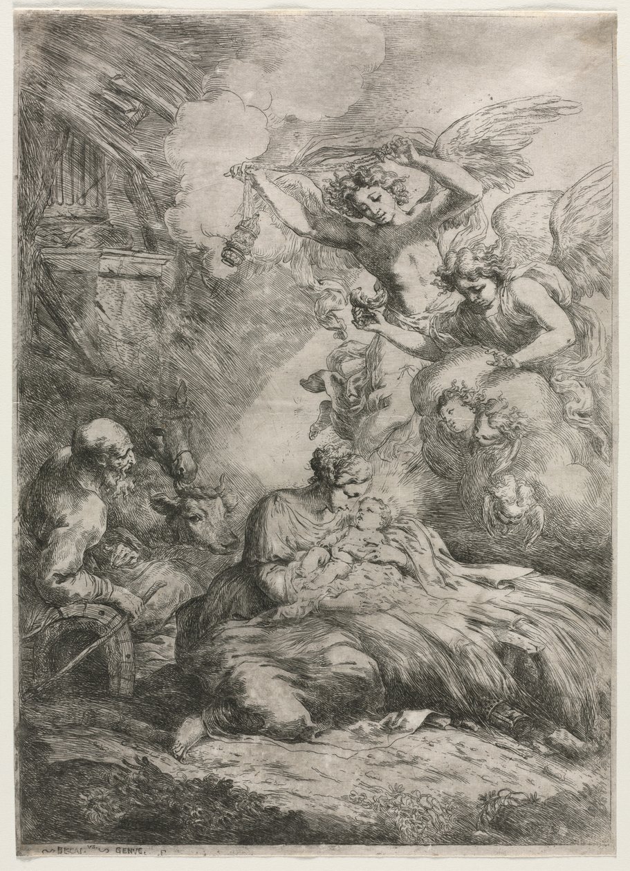 De Geboorte door Bartolomeo Biscaino