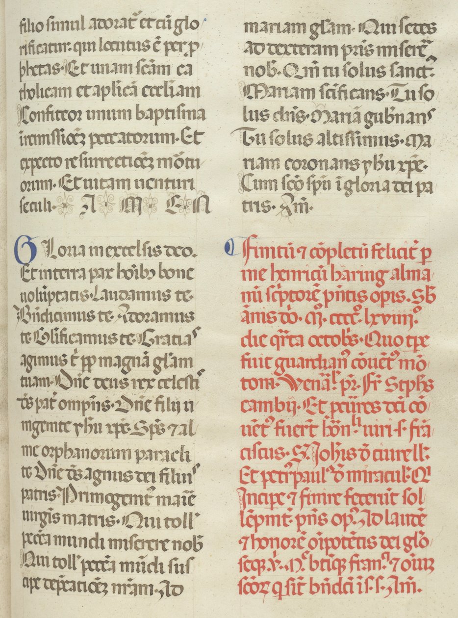 Missale: Folio 400: Colofon door Bartolomeo Caporali