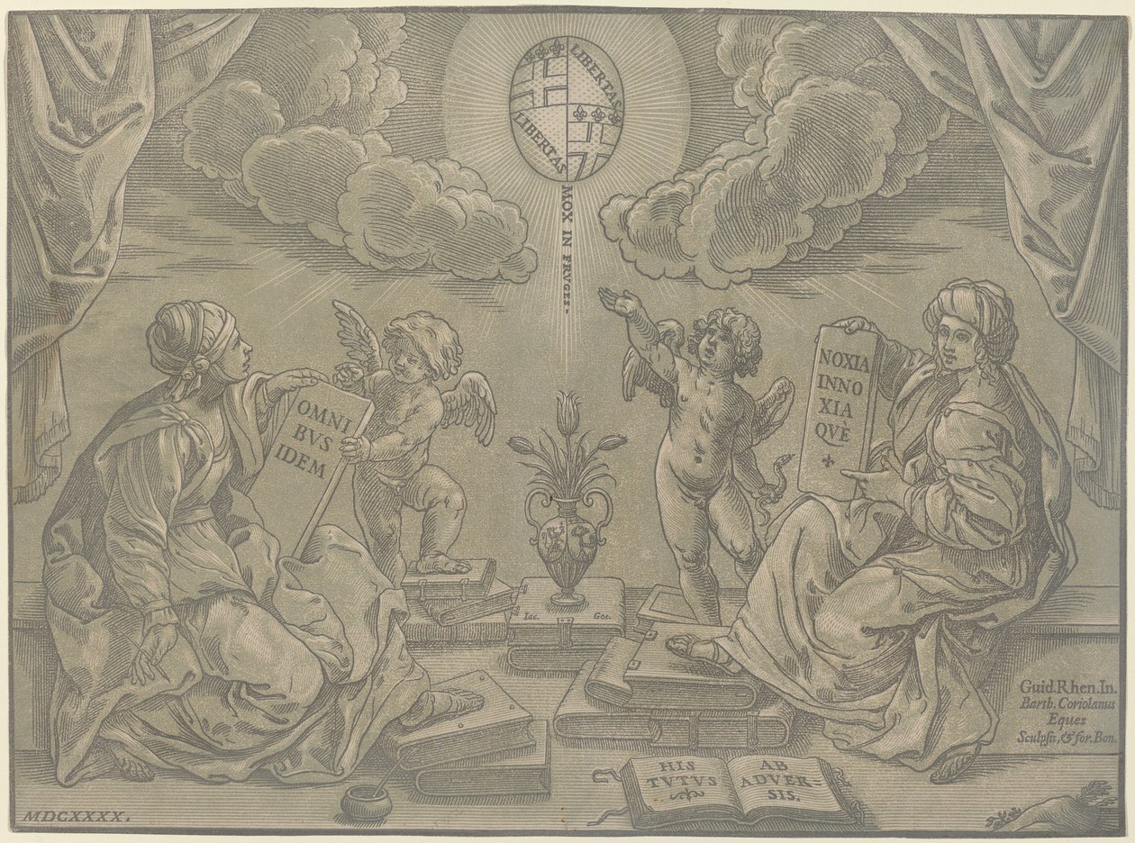 Thesis door Bartolomeo Coriolano after Guido Reni
