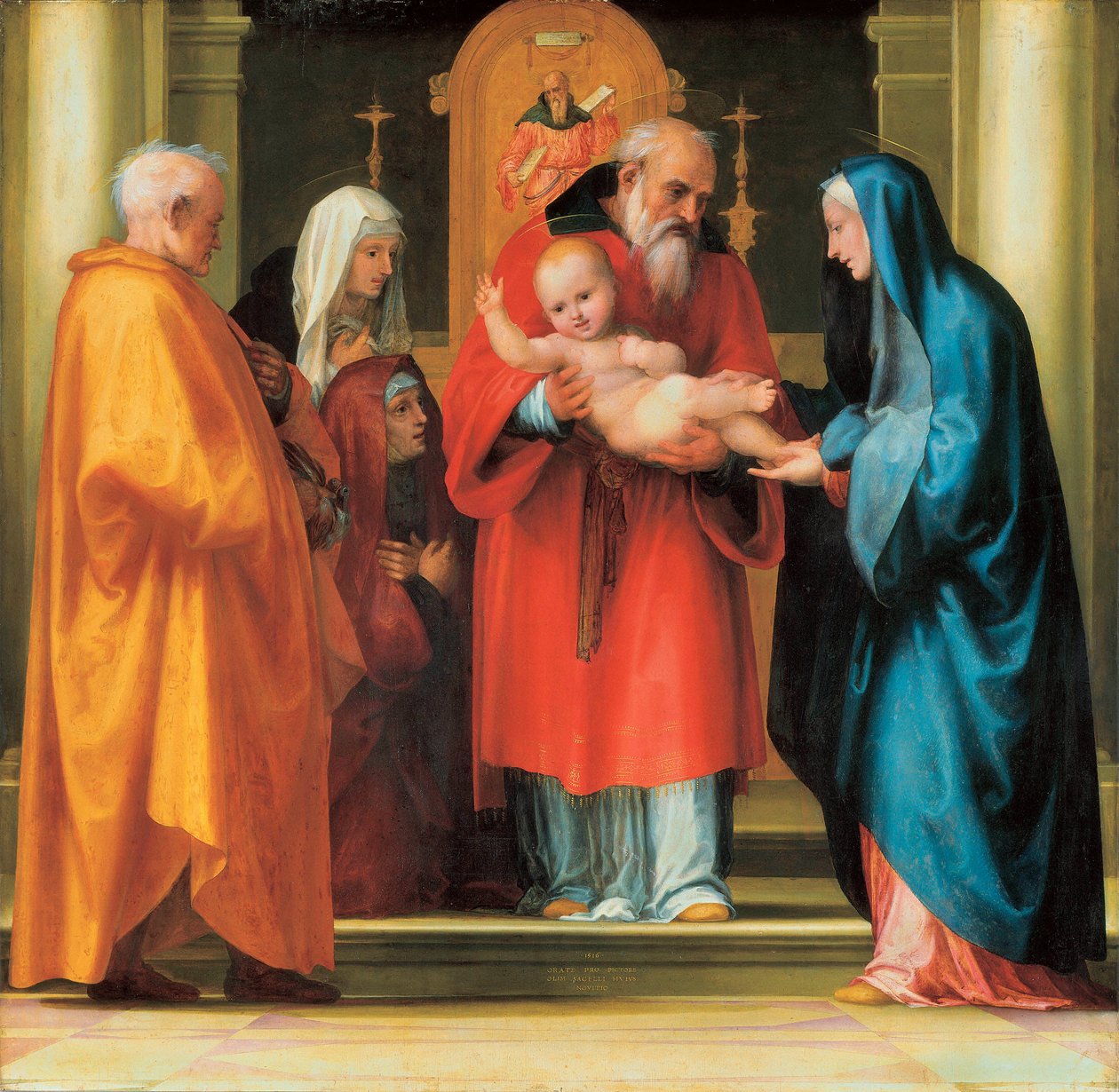 Presentatie van Jezus in de tempel (detail) door Bartolomeo Fra