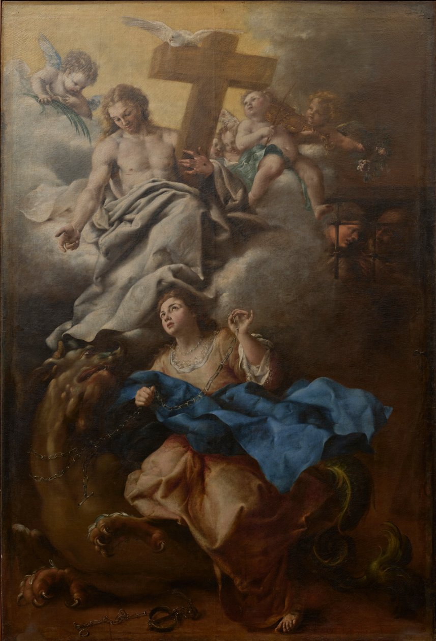 Italiaans: Visie van Sint Margaretha door Bartolomeo Guidobono