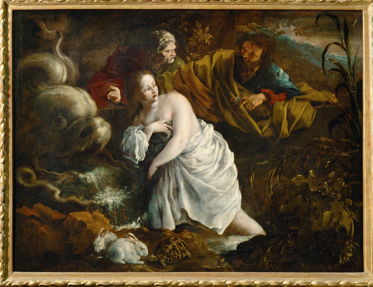 Susannah en de Ouderen ... door Bartolomeo Guidobono