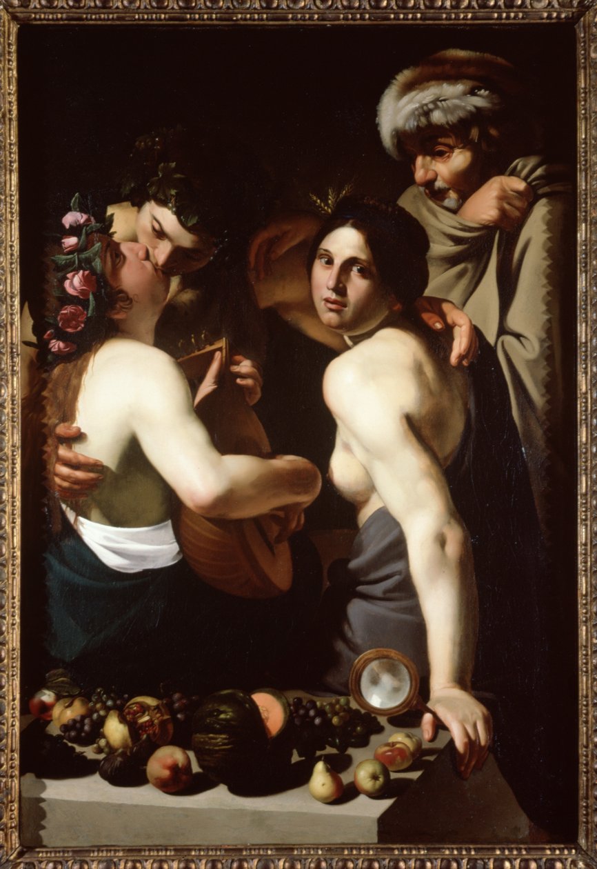 Allegorie op de vier seizoenen, ca. 1610 door Bartolomeo Manfredi