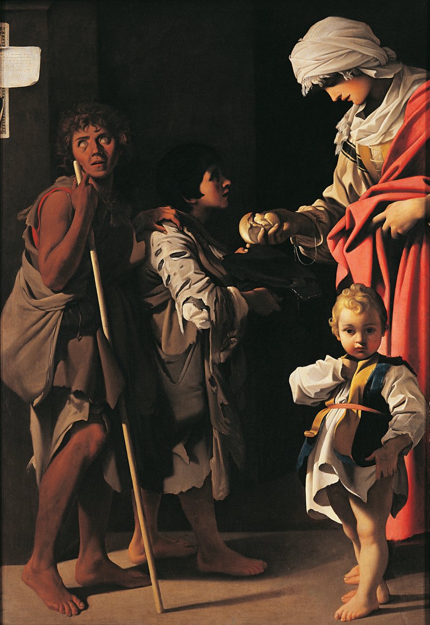 Liefdadigheid van St. Elizabeth door Bartolomeo Schedoni