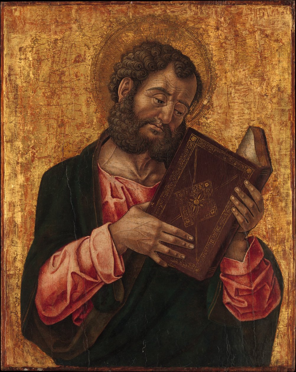 Een heilige Marcus lezend, ca. 1470 door Bartolomeo Vivarini