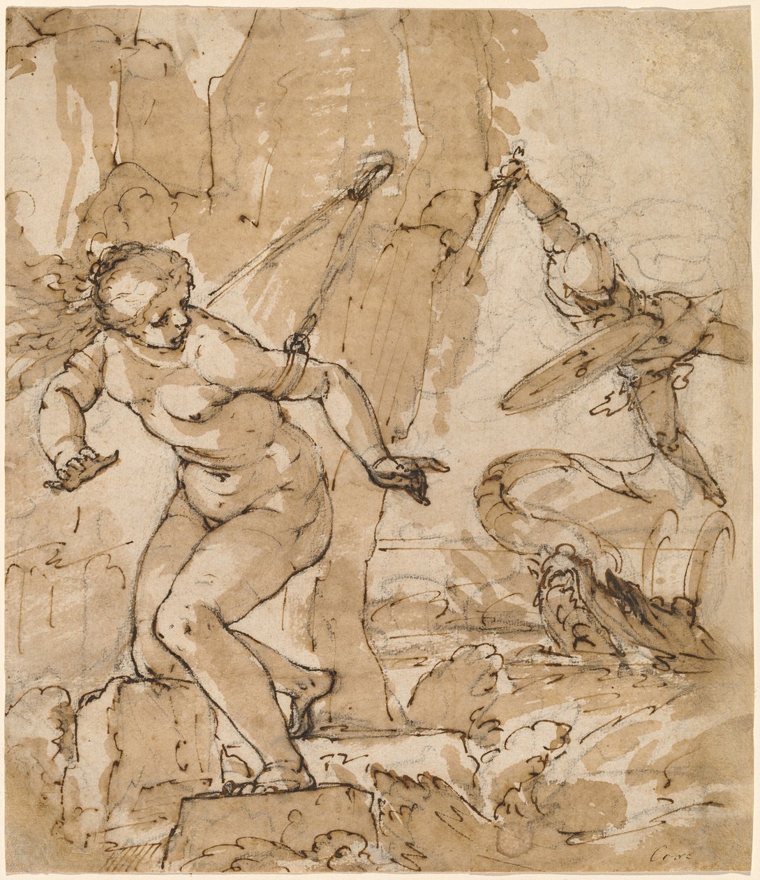 Perseus en Andromeda door Bartolommeo Gagliardo