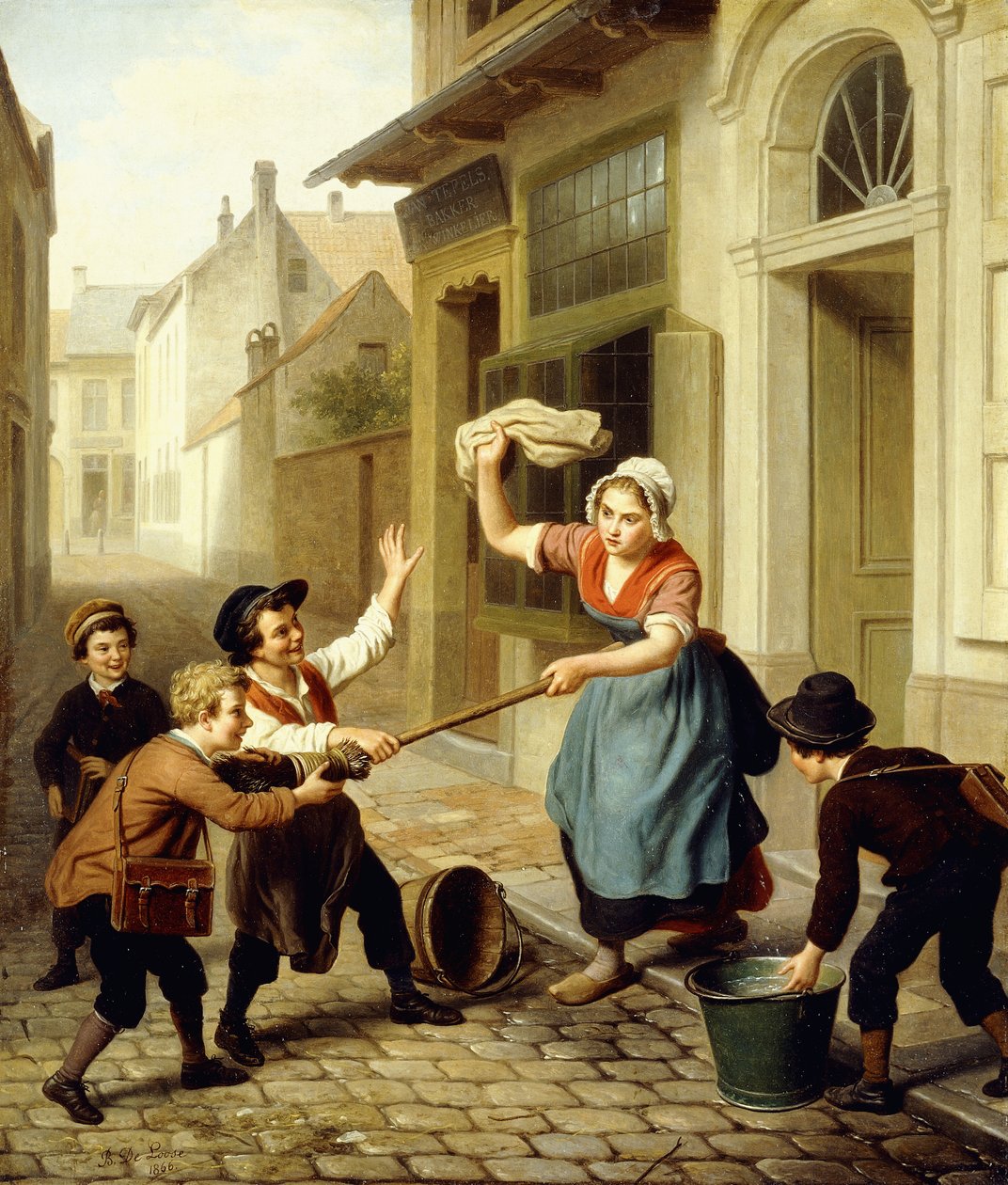 De grappenmakers, 1866 door Basile de Loose