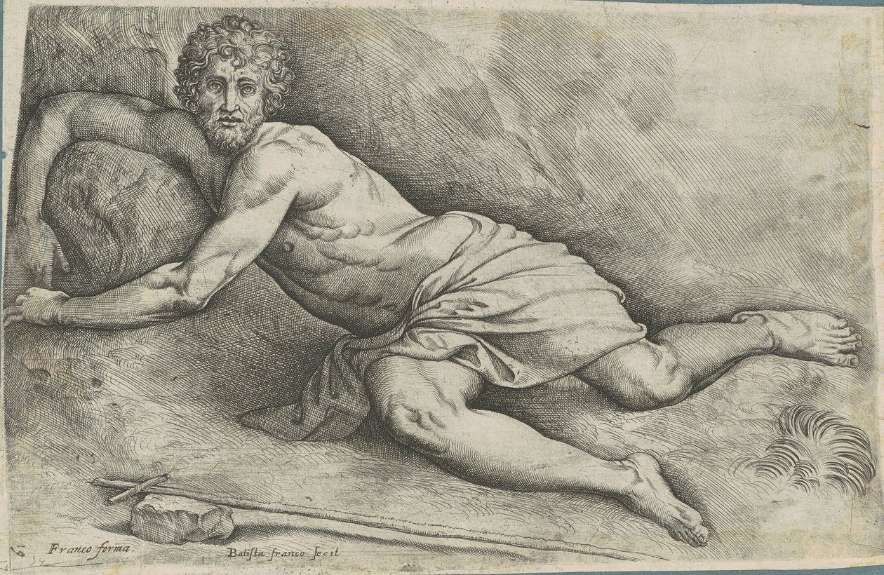Sint Jan de Doper door Battista Franco