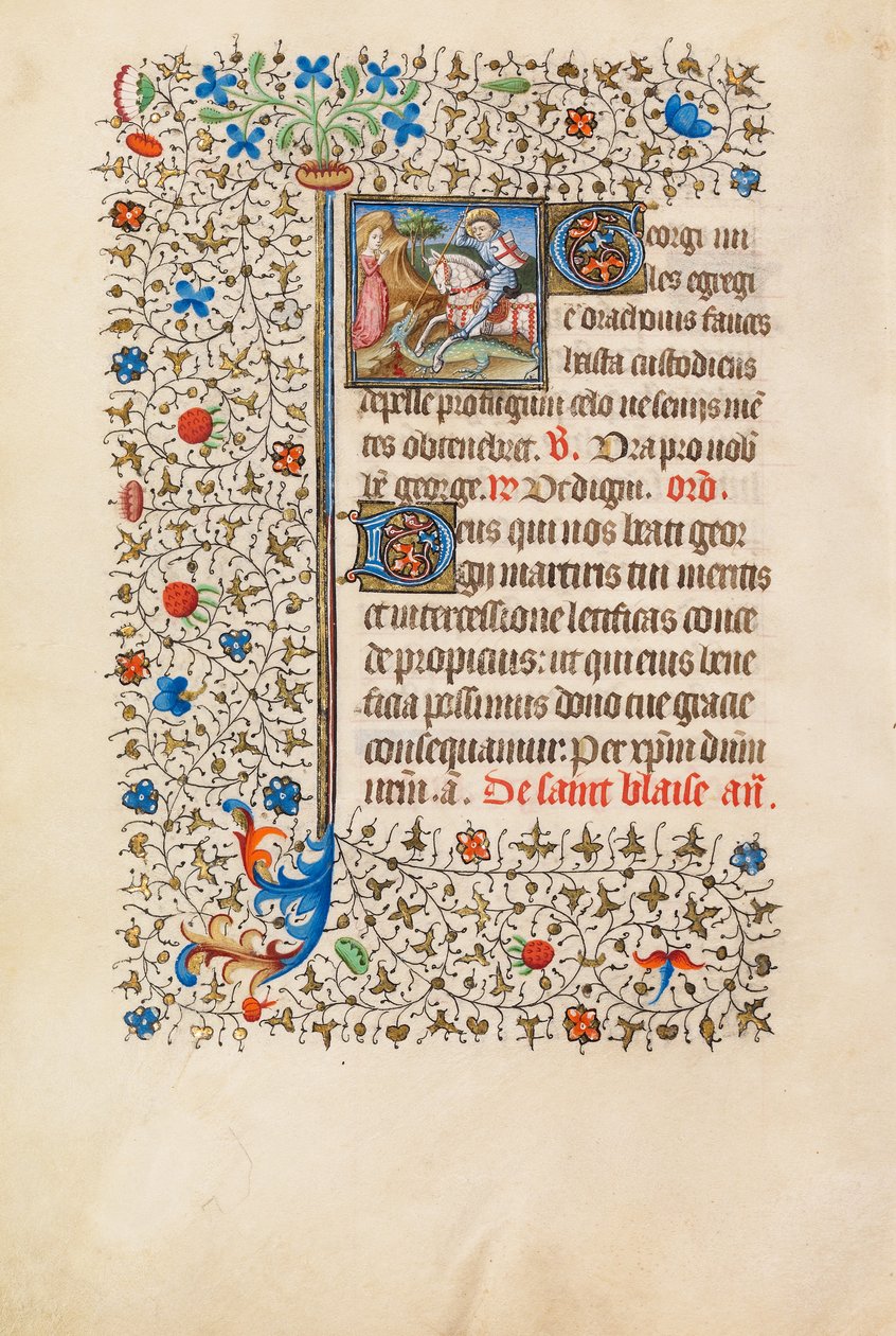 Sint Joris en de Draak door Bedford Master