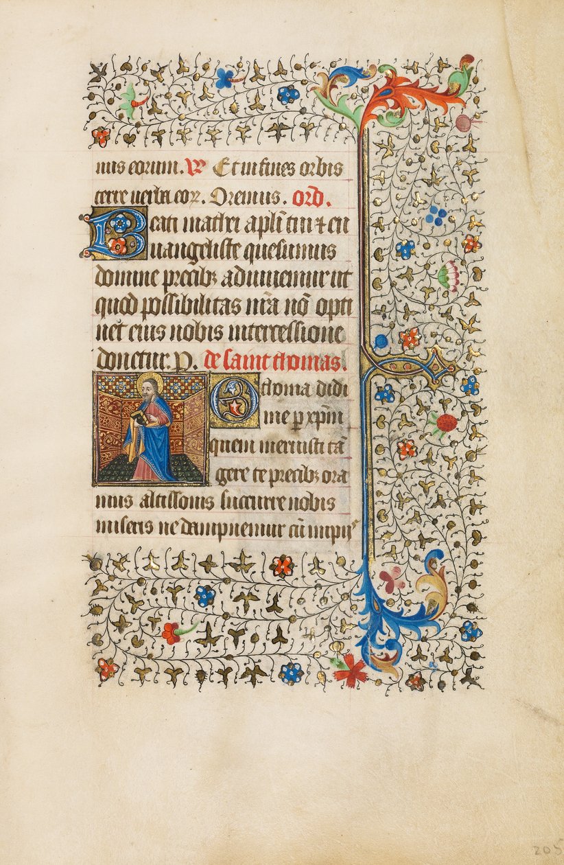 Sint Thomas met een boek door Bedford Master