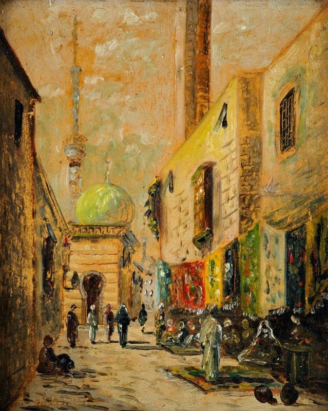 Oriëntaalse stad door Bela Bacskay