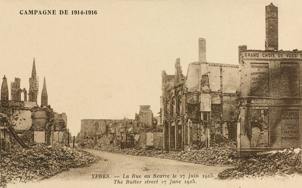 De Rue au Buerre, 27 juni 1915 door Belgian Photographer