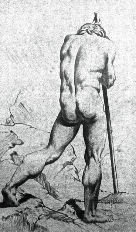 Studie van een Mannenact door Benedito Calixto