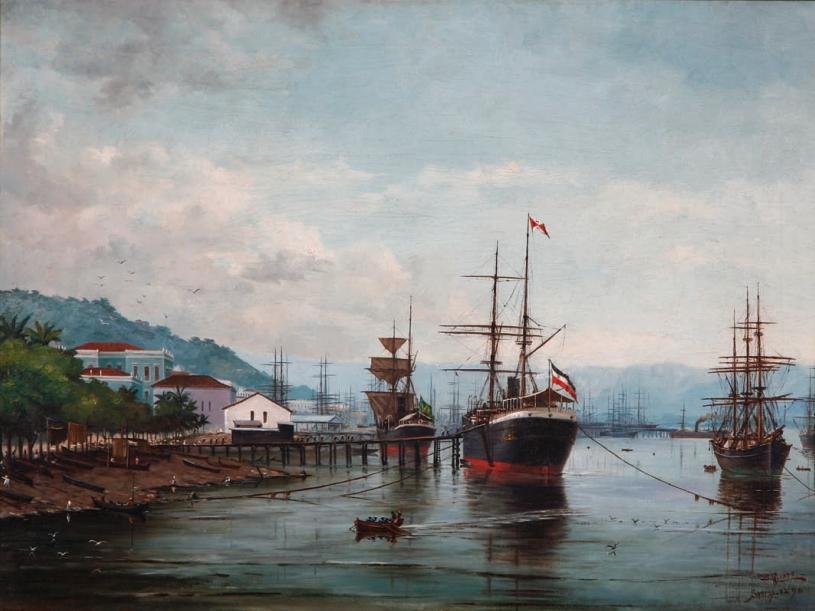 Haven van Santos door Benedito Calixto