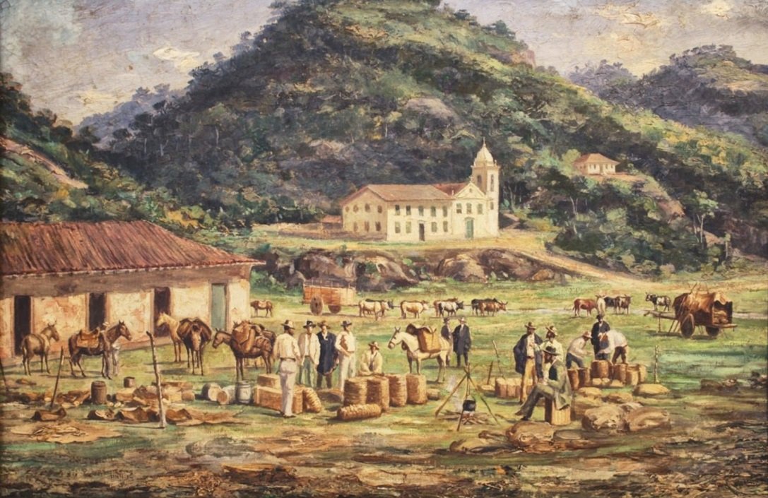Rancho Grande dos Tropeiros door Benedito Calixto